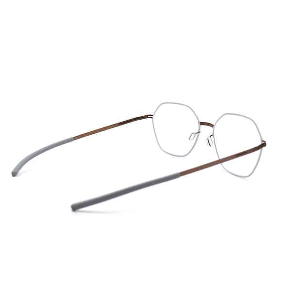 NEW IC! BERLIN HALNY WHITE COPPER AUTHENTIC EYEGLASSES FRAME - Picture 9 of 14